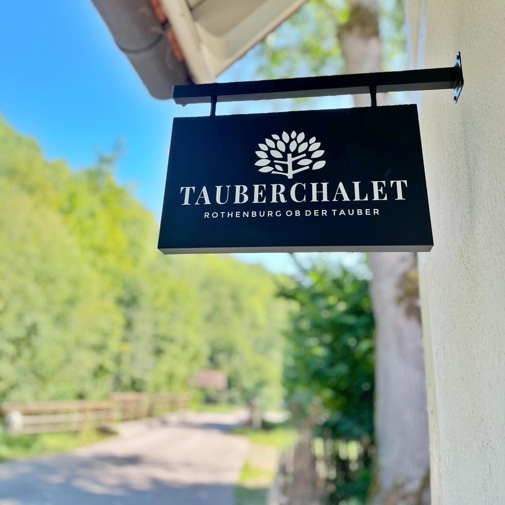 Tauberchalet I Boutique-Ferienhaus Mit Sauna, Whirlpool & Natur I 10Min Walk To Historic Old Town 罗滕堡 外观 照片