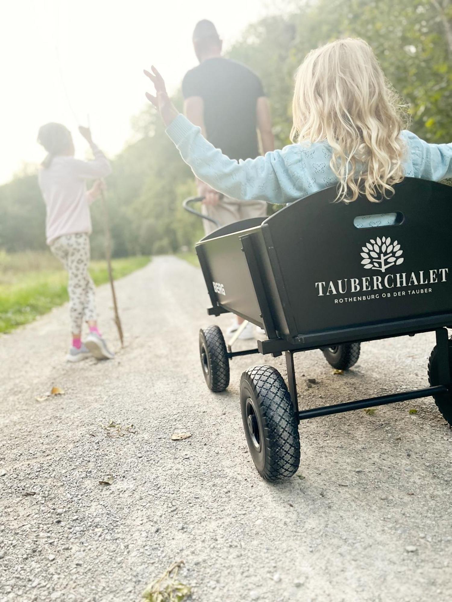 Tauberchalet I Boutique-Ferienhaus Mit Sauna, Whirlpool & Natur I 10Min Walk To Historic Old Town 罗滕堡 外观 照片